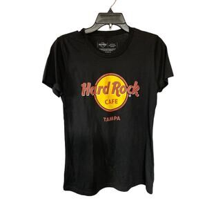 Hard Rock Cafe Tampa Tee Shirt Black 100% Cotton Florida Souvenir Size L NWT